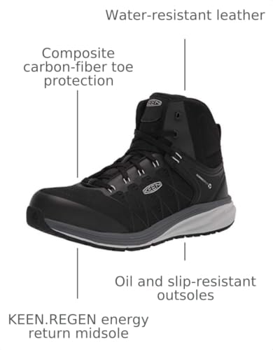 Image of KEEN Utility Men's Vista Energy Mid Height Composite Toe Work Shoes Work Boots