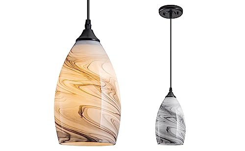 Lumière pendente en verre pour table à manger et ambiance ferme