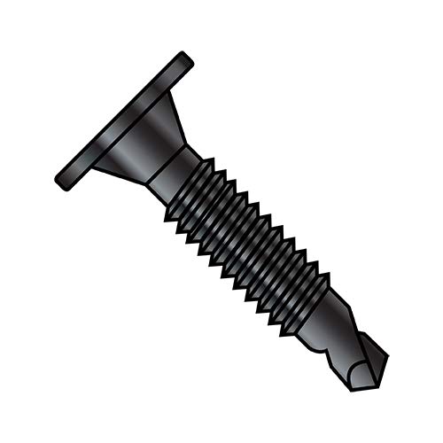 Tornillo autorroscante 1/4-20x1 1/4 cabeza plana negro pack 1000