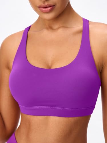 Image of Strappy Sports Bra Criss Cross Back Padded