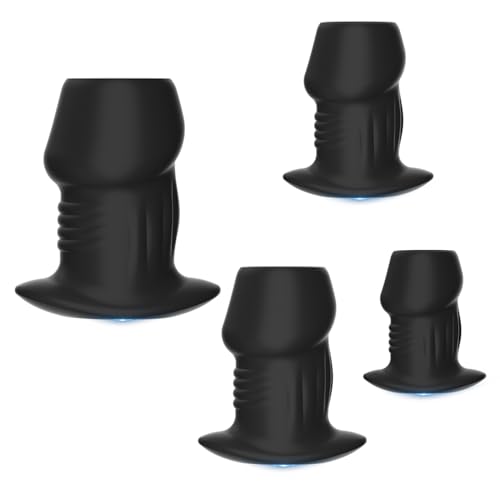 BDSMAGE Anal Tunnel Plug Set,Analplug für Paare Frauen Männer,Spekulum Plugs Sexspielzeug Analspielzeuge Analdehner erotisches Sexspielzeug für Paare extrem Sex Fisting (S+M+L+XL)