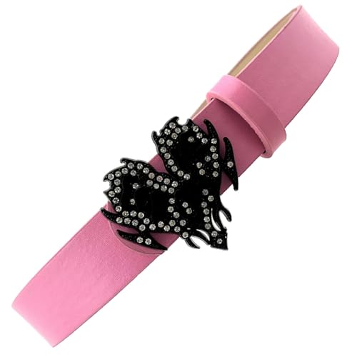 Love Buckle Belt For Women Rhinestones Buckle Waist Belt For Teens Girl PU Leather Women Belt For Jeans Pants3