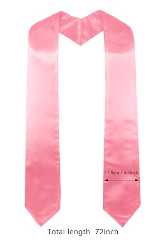 GraduatePro Abschluss Stola Kirche Priester Chor Stahl Erwachsene Unisex Universität 152cm Rosa