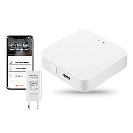 TEEKAR ZigBee Hub Tuya Gateway, Passerelle ZigBee Domotique Compatible avec Les appareils intelligents Tuya ZigBee 3.0, APP Télécommande Smart ZigBee Gateway Hub -Connectez jusqu'à 55 appareils