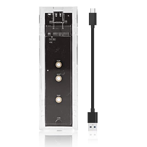 Boîtier SSD double protocole SATA M.2 de 10 Gbit/S avec puce intelligente et structure transparente - 6