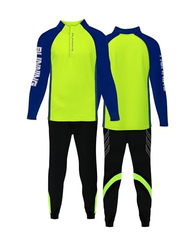 besbomig Chándal de Futbol para Niños Conjuntos de Ropa Deportiva Trajes de Entrenamiento para Niños y Niñas para Fútbol, Baloncesto, Tenis, Correr, Ciclismo, Escalada