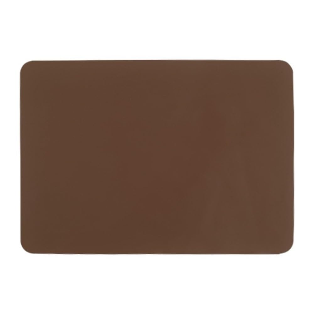 12colors Silicone Pad Waterproof Placemat Table Mat Heat Insulation Pad Anti-skidding Washable Resin Pad for DIY UV Epoxy Crafts(Brown)