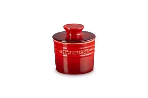 Le Creuset Stoneware Butter Crock, 6 oz., Cerise