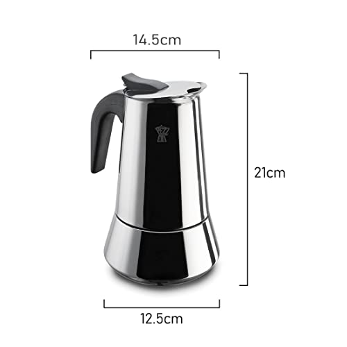 Cafetera Pezzetti Steelexpress de acero inoxidable para inducción y gas 3