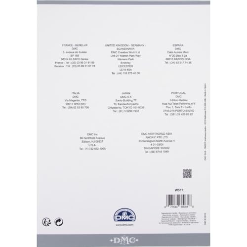 Image of DMC Color sample card Coloris 517-1 st