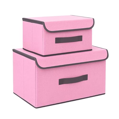 Kit 2 Caixas Organizadoras para Guarda-Roupa e Armário com Tampa ...