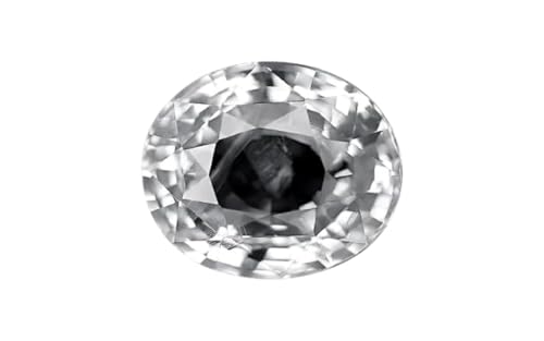 Saphir blanc naturel de 10,25 carats original et non traité