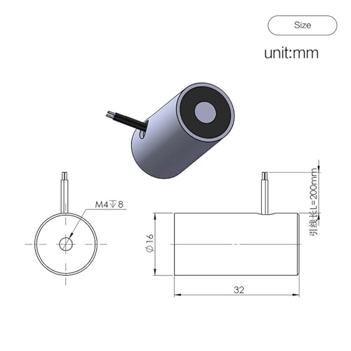 Mini électro-aimant 12V 24V aimant électrique industriel 10N 1Kg 15Kg H2025