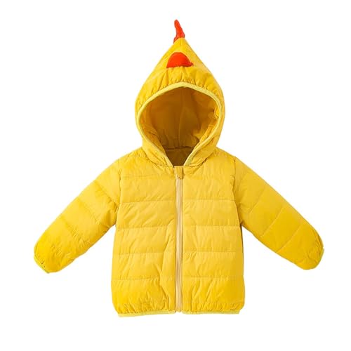 Medium Boys Winter Jacket Cartoon Chicken Thermal Top Soft Loose Casual Jacket Top