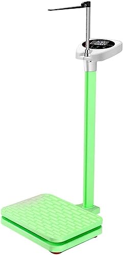 Professional Physician Weight Scale,Height and Weight Scales, Electronic Doctor Scales, Accurate Measurement of Height and Weight, Hd Display, 180Kg / 396 Lbs (Green)