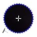 YIJU Trampoline Replacement Mat Trampoline Jump Mat Workout Round Accessory Family Outdoor, with Metal Eyelets Jumping Cushion, Blue 56 Buckle