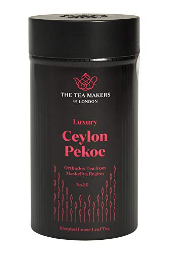The Tea Makers of London Luxury Ceylon Pekoe Loose Leaf Black Tea 125 g Caddy