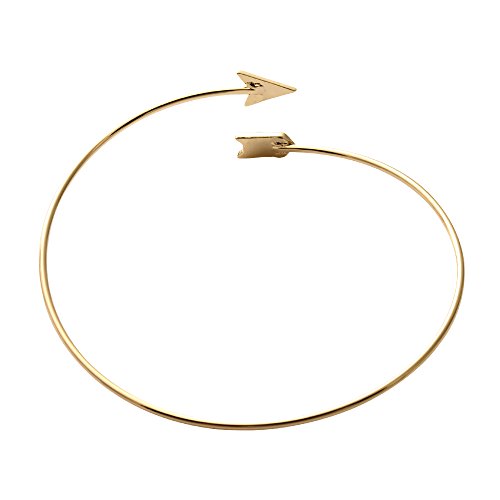 Image of Arrow Bangle Adjustable Wire Wrapped Bracelet Simple Style