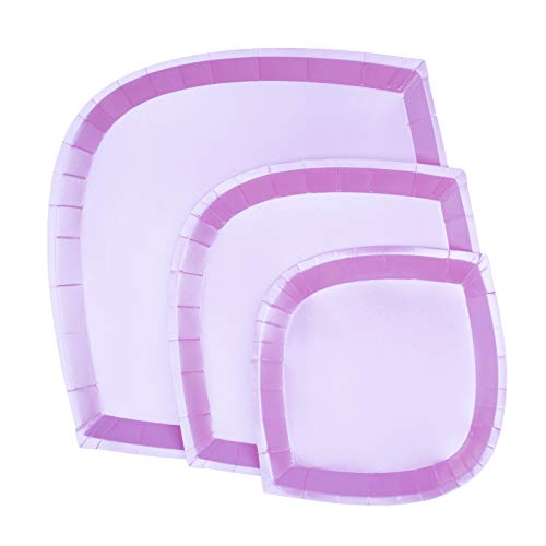 Platos base Jollity & Co color rosa pack 8 miniatura 1