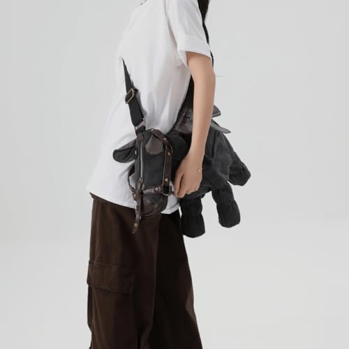 Novelty Horse-Shaped Crossbody Bag – Western Cowboy Shoulder Purse with Adjustable Strap, Retro Ranch Bag2