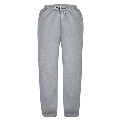 Teen Girls Joggers Pants Baggy Wide Leg School Sweatpants Kids Plain Elastic Waist Loose Trousers with Pockets3