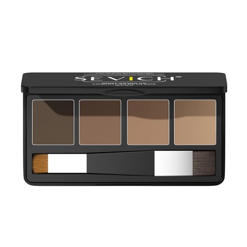 SEVICH Root Touch Up Hair Color,4 Color Waterproof Hairline Powder for Thinning Hair,Gray...