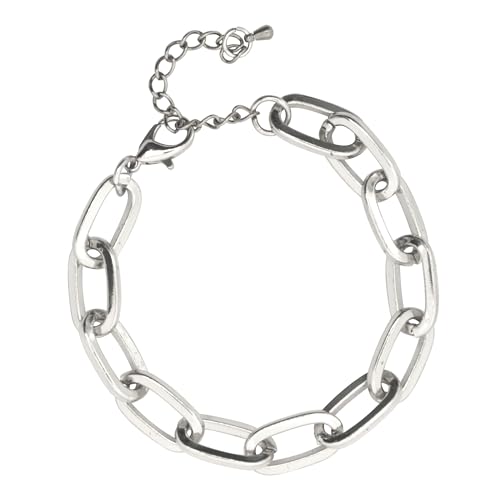 EclatPopu Adjustable Link Chain Bracelets - Large Chain Fashion Jewelry with Extender for Women - PYX