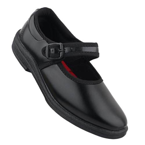 Image of Girls' School Uniform Shoes - Buckle, Lightweight & Comfortable