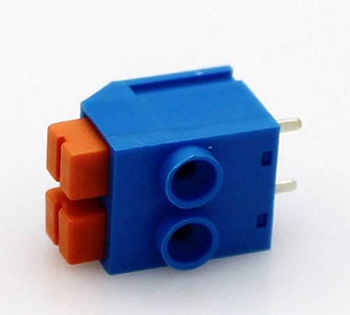 Davitu 50PCS spring terminalblock 5.0MM HY5.0 screwless connector DG390 DA270 2P 3P combine - (Color: Grey, Pins: 6P)