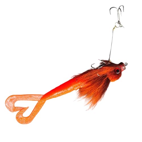 Cebos Swimbaits para Lubinas - 8.7 Pulgadas Múltiples Articulaciones Carnada Artificial | Cebo Artificial con Diseño de Pelo y 3D para Lubina Trucha Salmón Lucio Percas y Agua Dulce Salada