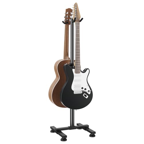 STRICH Guitar Stands Floor, 2 Adjustable Guitar Stand Holder, Heavy Duty 2 Guitar Stand for Acoustic...