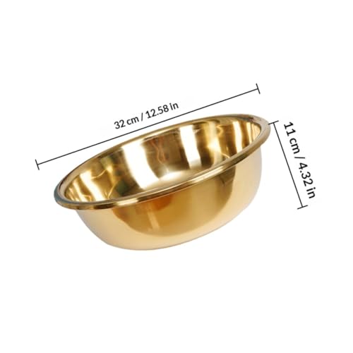 Bowl de acero inoxidable Gadpiparty de 32 cm color dorado miniatura 2