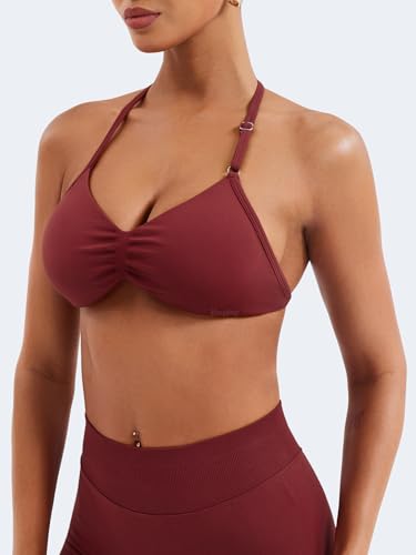 Image of VOYJOY Impact Strappy Bra Sports Bras for Women Basic Workout Gym Yoga Bra