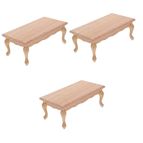 YARNOW 3 Pçs Decoração De Casa De Boneca Em Miniatura Mesa De Chá Em Miniatura Mesa Lateral Em Minia