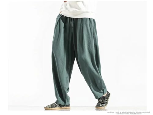 Men's Harem Pants Sweatpants Male Cotton Loose Trousers Casual Pants Red 4XL3
