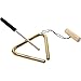 Meinl Percussion TRI10B 4-Inch Solid Brass Triangle with Metal Beater