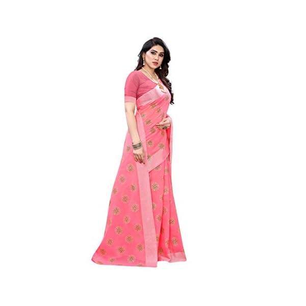 Yashika Women Chanderi Silk Printed Saree Free Size(BEENA) - Image 5