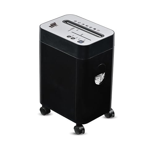 Image of Kores Easy Cut 832 Paper Shredder | 12-Sheet Cross Cut (P4) | Office Use | Pull-Out Bin | Bin Full Indicator | High Security Document Shredder