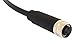 BULGIN PXPPVC08FBF05BCL010PVC Sensor Cable, M8 Sensor Straight 5 Position Receptacle, Free End, 1 m, 3.3 ft, Buccaneer M8 Series