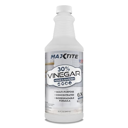 MaxTite Ultra-Strength 30% Vinegar for Home & Garden Cleaning (32 oz Bottle)