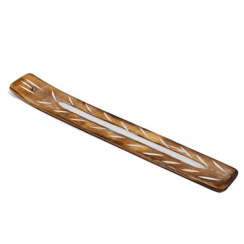 Aakriti Räucherstäbchenhalter aus Holz, handgefertigt, Aromatherapie, Ornament, Heimdekoration, Meditation, Yoga (funkelnd) Cover