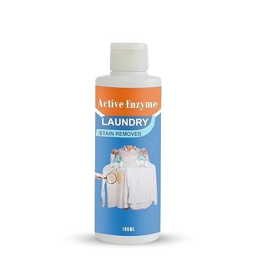 Image of Active Enzyme Stain Remover Spray for Clothes, Sofa & Car Seats | Tough Spot Cleaner for Laundry, Upholstery & Fabric Stains (Pack Of 1)
