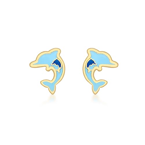 Boucles d'oreilles dauphin or jaune, finis les bijoux qui noircissent