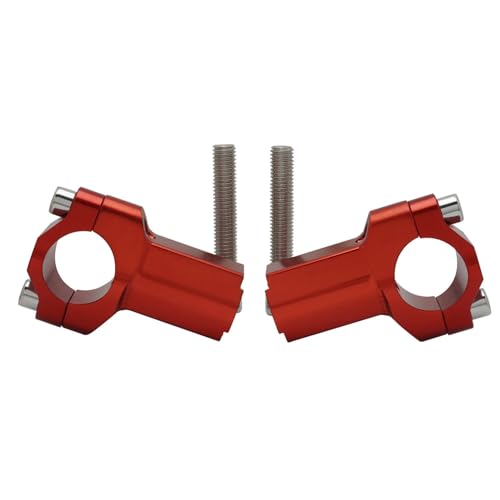 Vástago de horquilla moto con elevador ajustable 37-67mm para manillar de aluminio negro 6