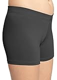 Stretch is Comfort Girl's Nylon Spandex Stretch Booty Shorts Black Large