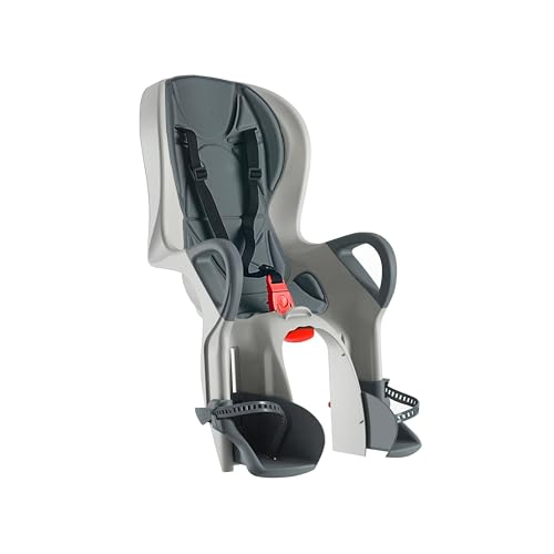 OKBABY 10+ - Seggiolino da Bicicletta Posteriore per Bambini fino a 22 kg, Reclinabile - Grigio