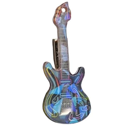 Light Weight Guitar Hair Clip Fashionable Durability Hairclip Unique Hairpin for Music Festivals and Casual Looks Fashionable Ha