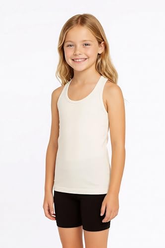 Image of Kurve Premium Girls Seamless Supersoft Wide Strap Comfortable Racerback Tank (Made with Love in The USA)