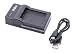 Produktbild vhbw USB Ladegerät kompatibel mit Sony Alpha 3000, 5000, 5100, 6000, 6300, 6500, 7, 7 II, 7R Kamera Camcorder-Akku - Ladeschale, Ladekontrollanzeige
