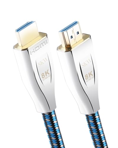 HDMI 2.2 Kabel, 96Gbps UHD HDR HDMI Kabel Unterstützung 16K@60Hz,12K@120Hz, 8K@240Hz, 4K@480Hz eARC,HDR10 ,HDCP 2.3,Dolby Vision,Atmos für PS5,Xbox Series X/S,Roku TV,Gaming PC,Projektor (1 meter HDMI 2.2 Kabel, 96Gbps UHD HDR HDMI Kabel Unterstützung 16K@60Hz,12K@120Hz, 8K@240Hz, 4K@480Hz eARC,HDR10 ,HDCP 2.3,Dolby Vision,Atmos für PS5,Xbox Series X/S,Roku TV,Gaming PC,Projektor (1 meter